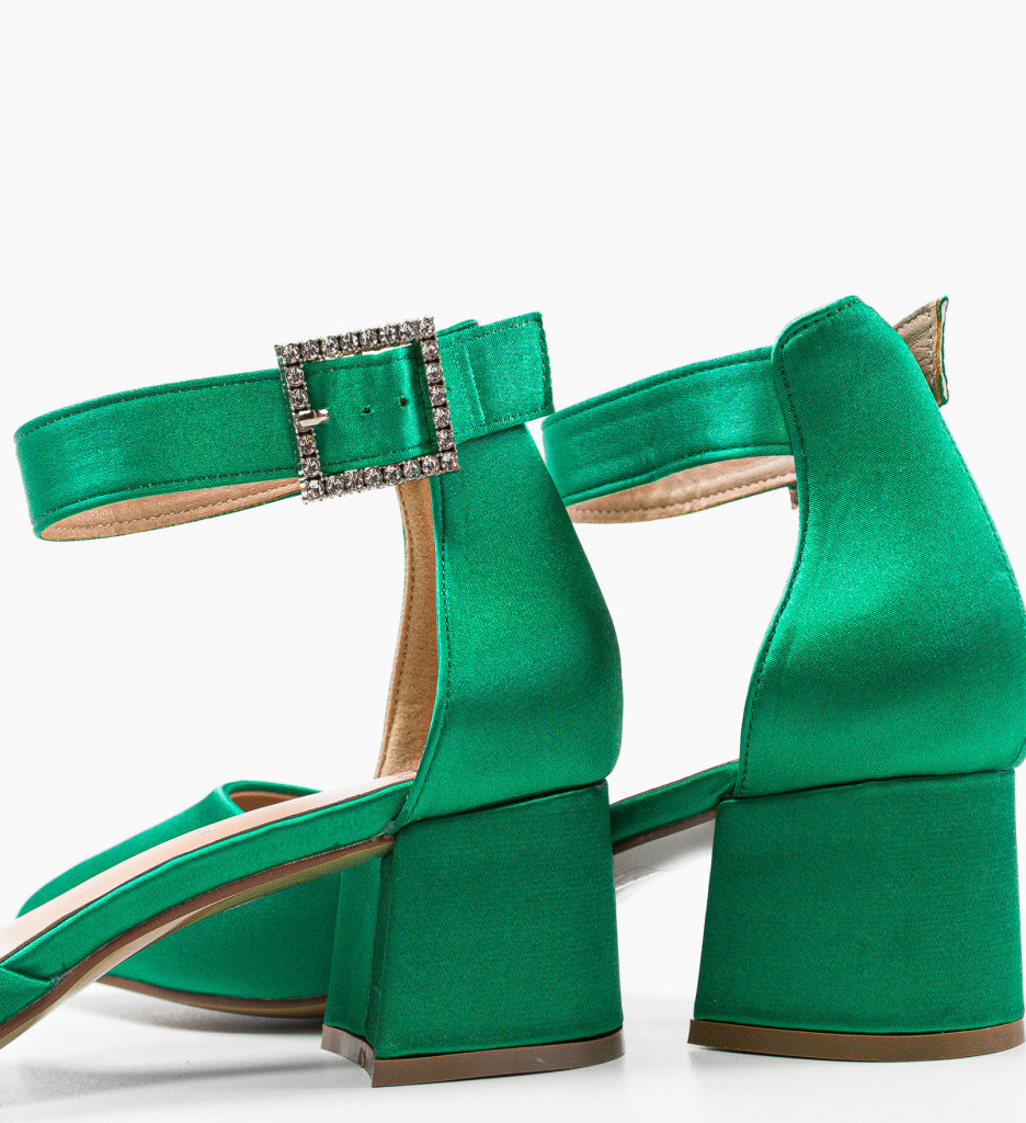 Pantofi dama toc verzi Nature | Eleganță și Stil - imagine 7