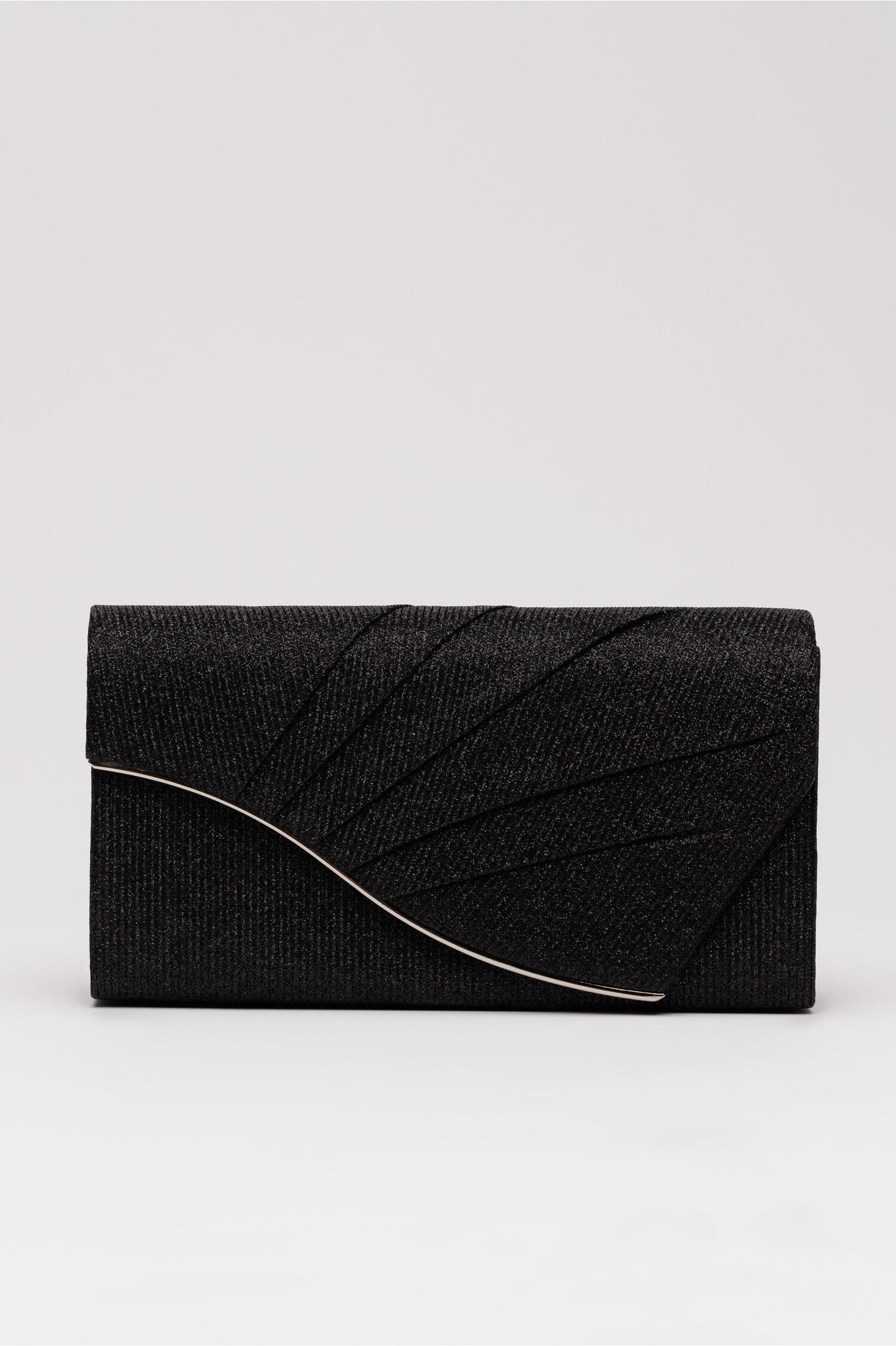 Clutch Elegant Negru cu Glitter - Accesorii Eveniment