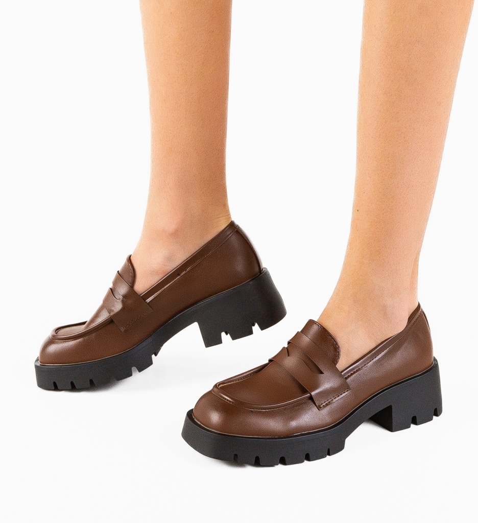 Pantofi Casual Madison Maro - Confort Zilnic - imagine 2