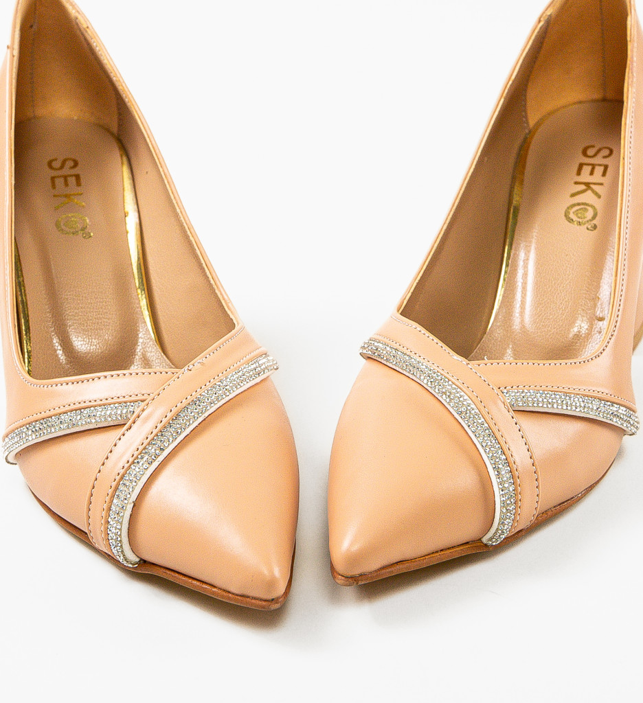 Pantofi Crysta Nude - Eleganță și Confort - imagine 6