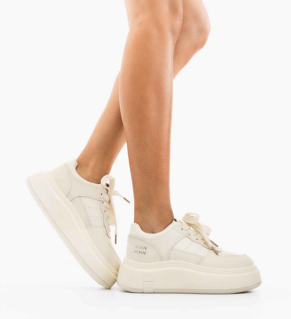 Sneakers Dama Mymy Albi | Confort & Stil - imagine 2