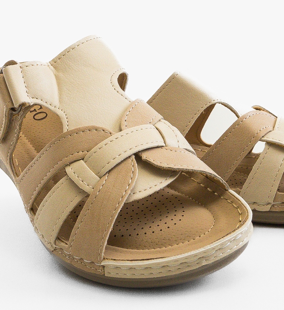 Papuci dama Kalle Bej | Confort si Stil Modern - imagine 2