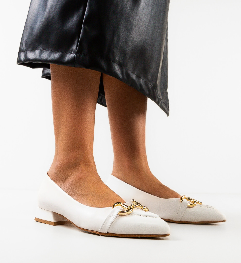 Pantofi Dama Lipse Albi | Eleganta Asigurata - imagine 3