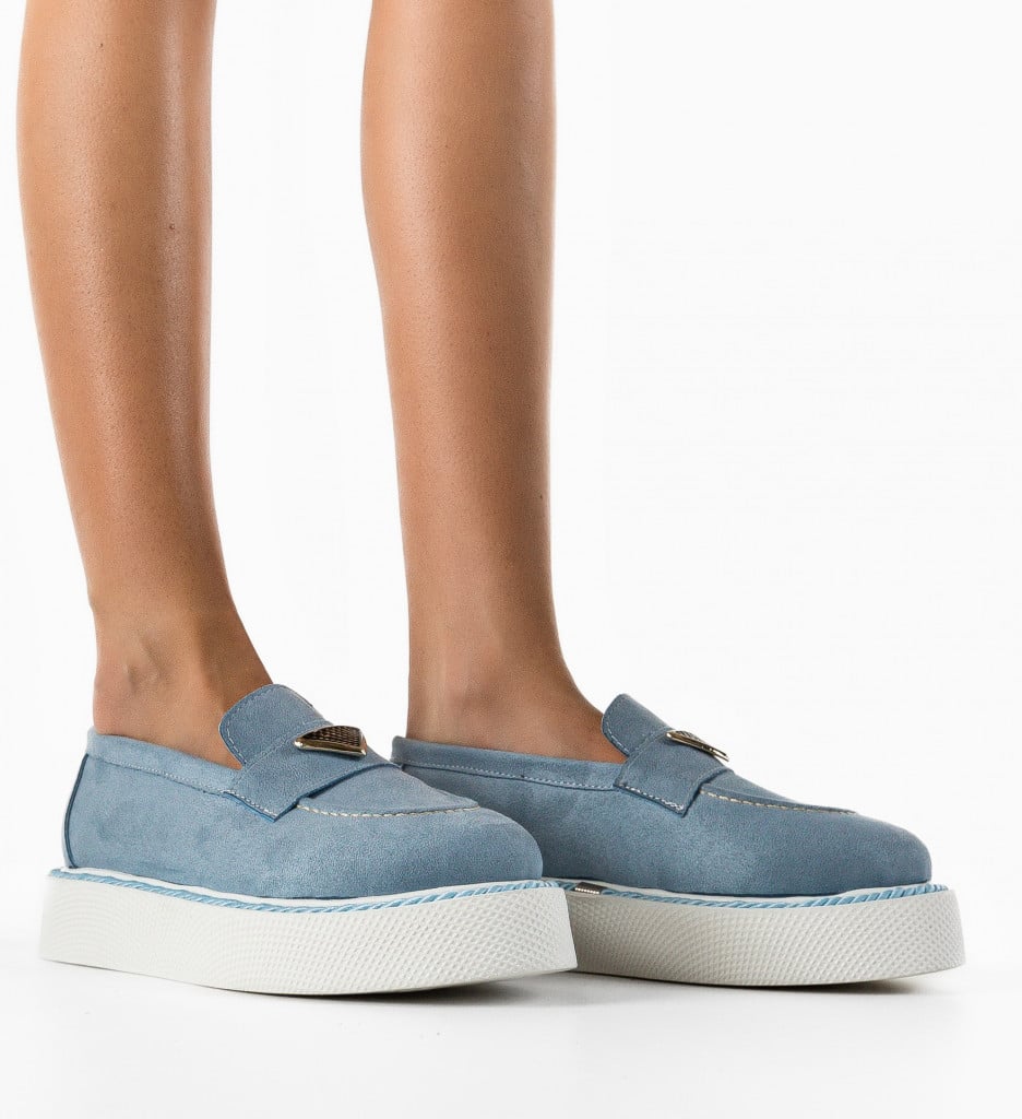 Pantofi Casual Krikri Albastri | Confort Zi de Zi - imagine 2