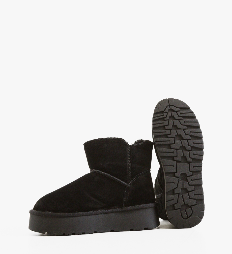 Cizme Ug Depurtat Negre - Confort Termic - imagine 4