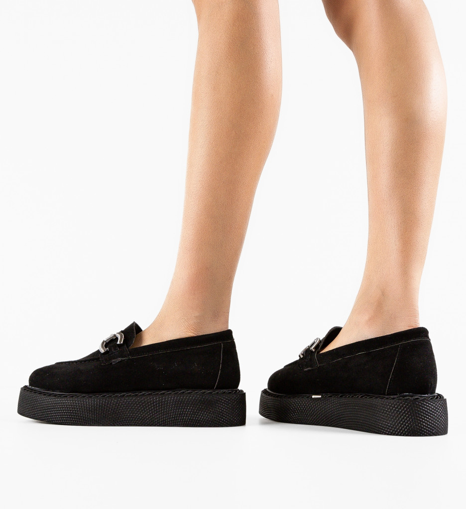 Pantofi Casual Selvie Negri | Confort și Stil - imagine 4