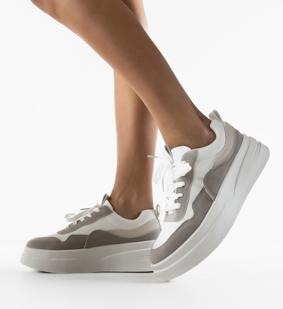 Sneakers Oradela Gri 2 - Confort și Stil - imagine 3