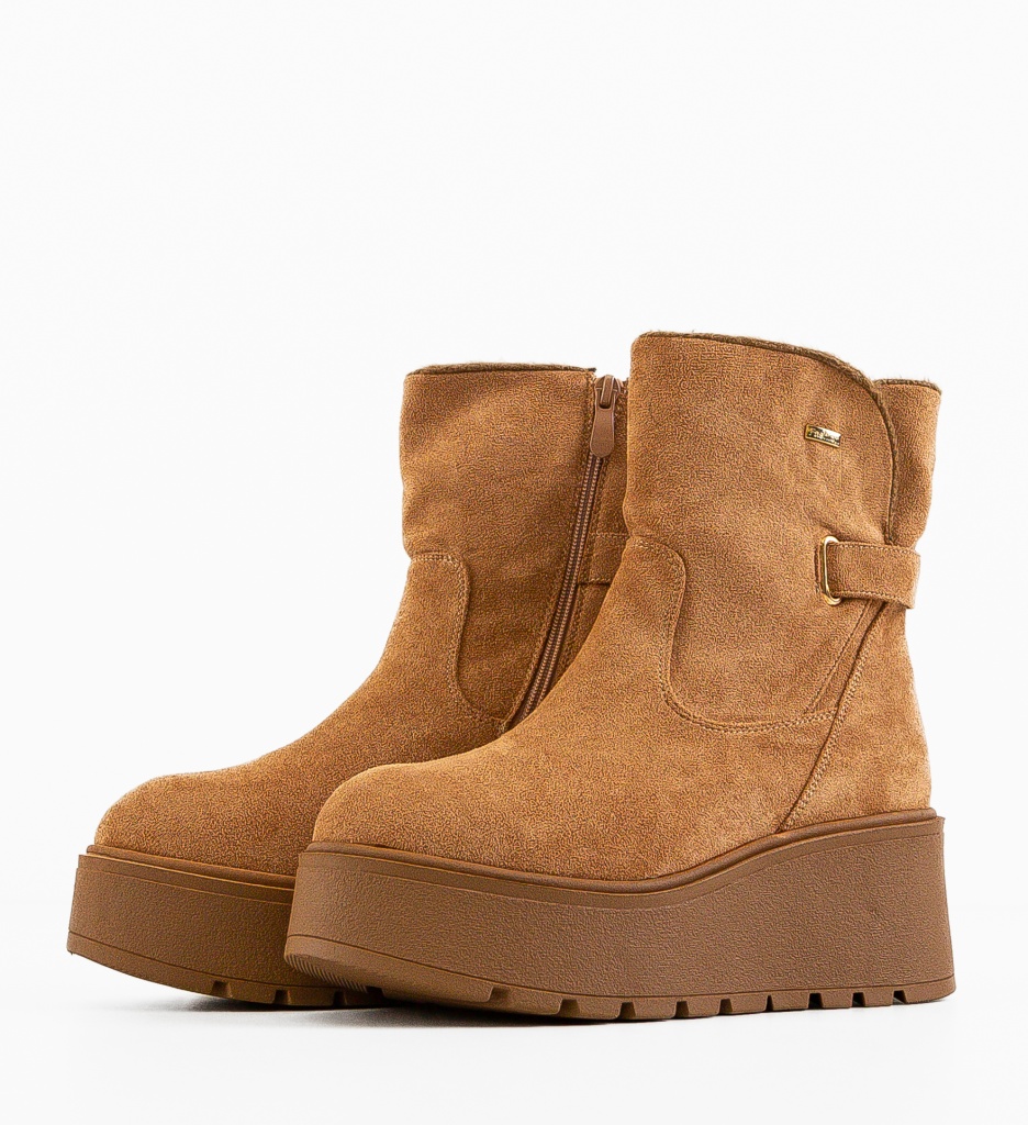 Ghete Dama Adelyny Camel - Eleganță și Confort - imagine 7