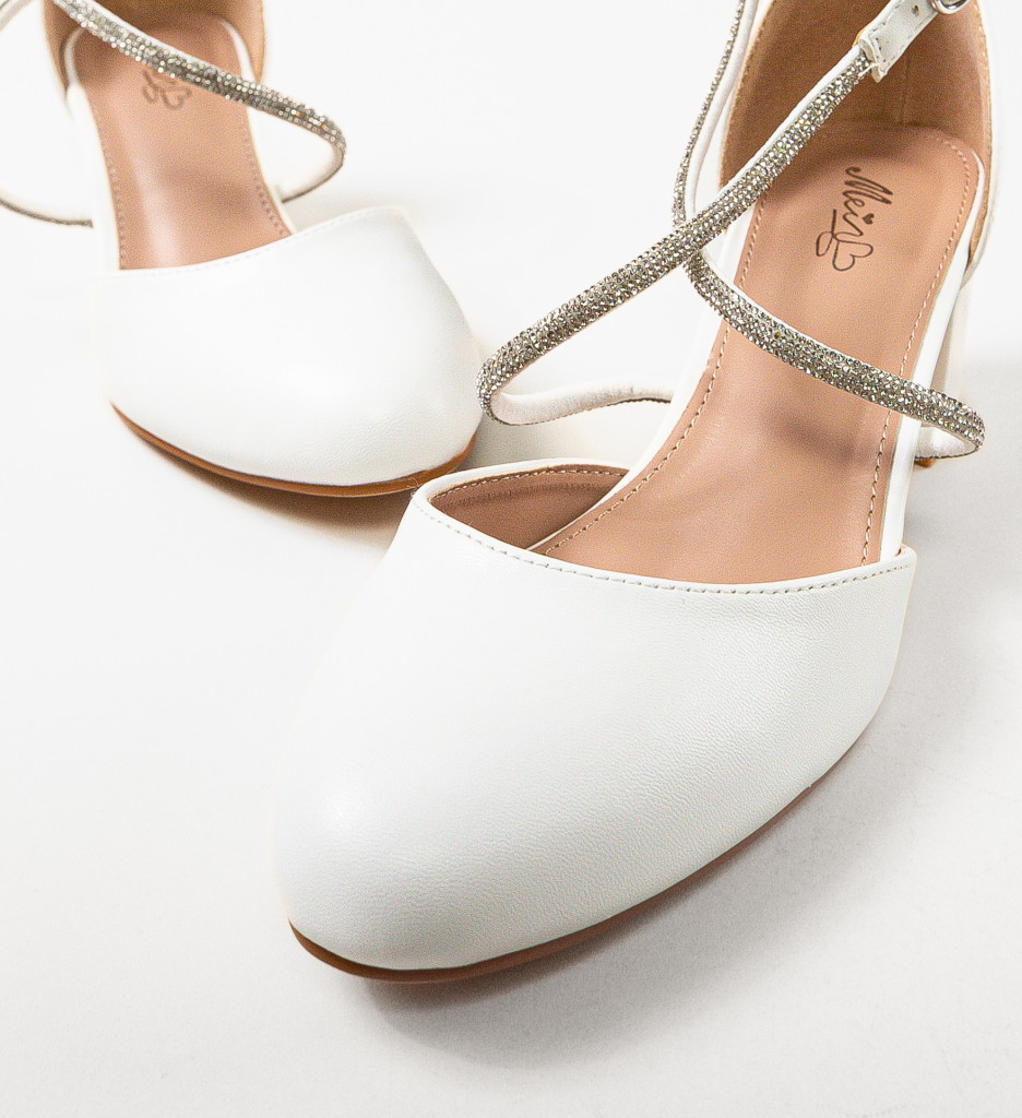 Pantofi Plikam Albi | Eleganță și Stil - imagine 5