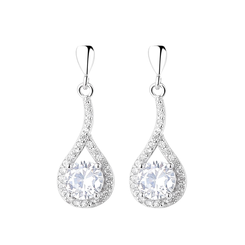 Cercei Argint Delis JW1269 - Eleganță Placată Rodiu