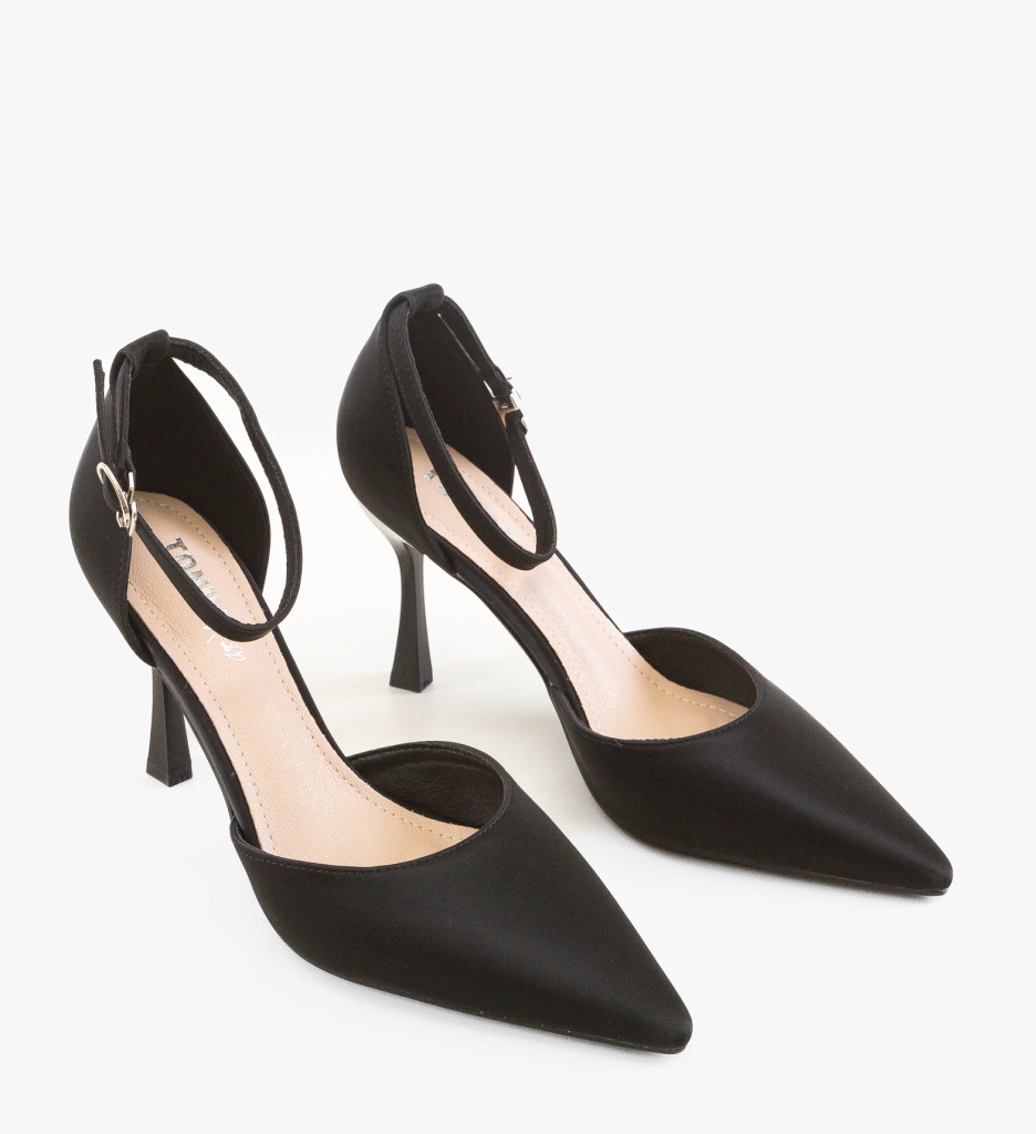 Pantofi cu Toc Zaker Negri Eleganți - imagine 5