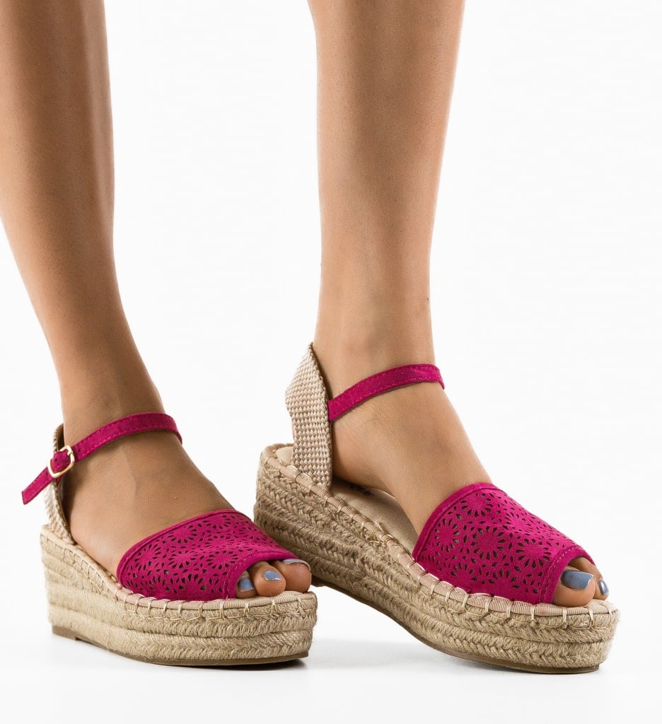 Sandale Dama Turan Fuchsia - Eleganță și Confort - imagine 3