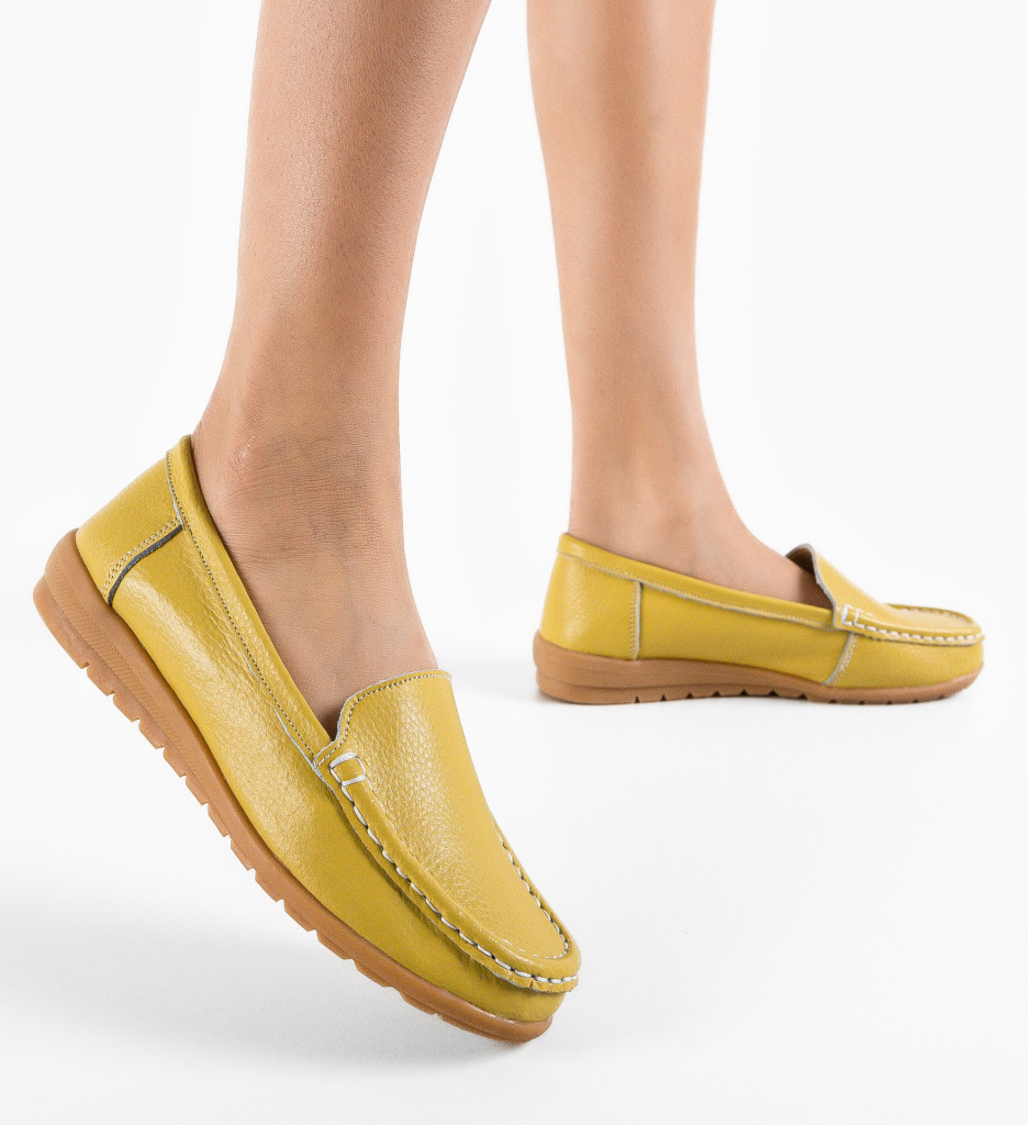 Pantofi Casual Georgie Galbeni - Stil și Confort Zilnic - imagine 2