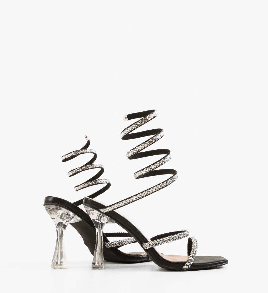 Sandale cu toc Cooper Negre - Eleganță și Stil - imagine 9