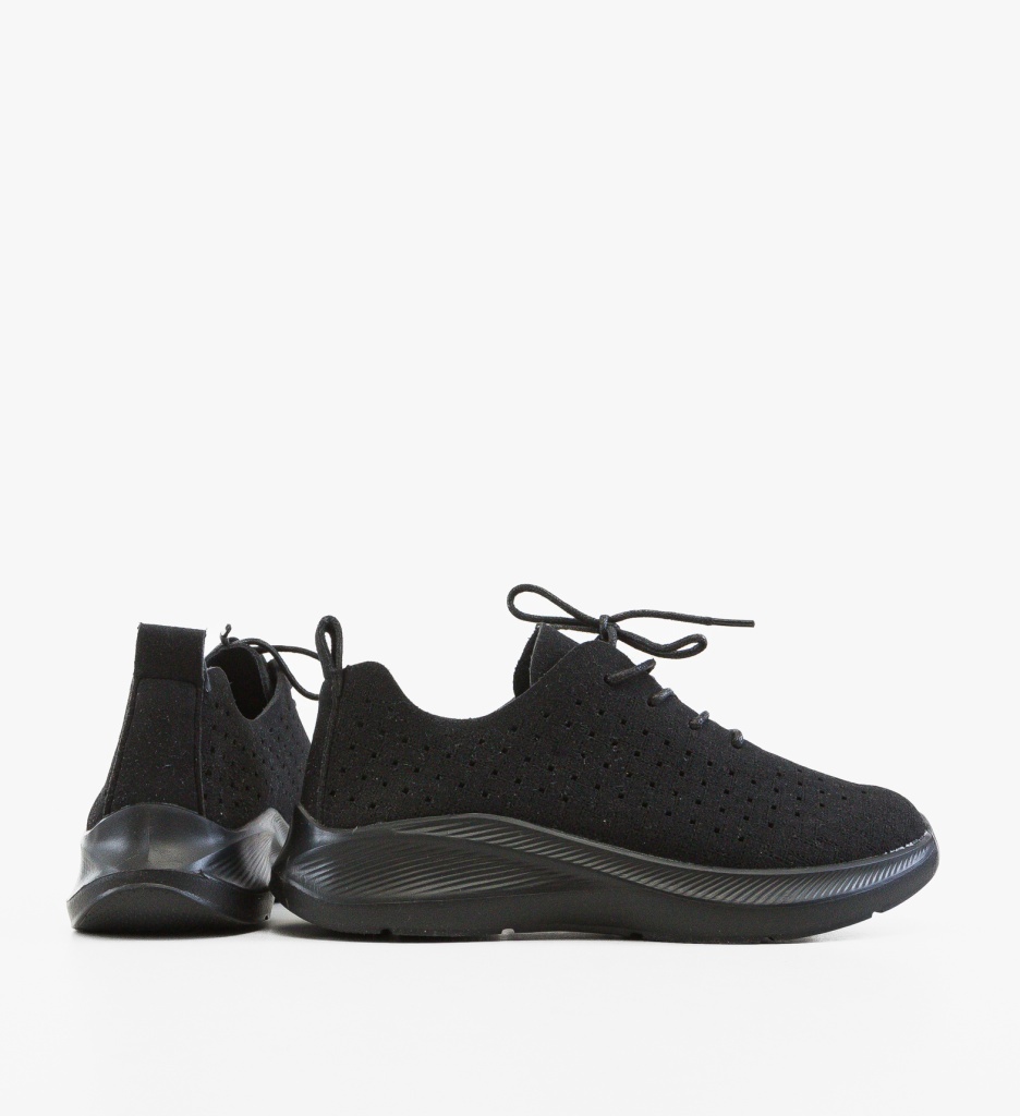 Sneakers Dama Lau Negre | Confort și Stil Sport - imagine 4