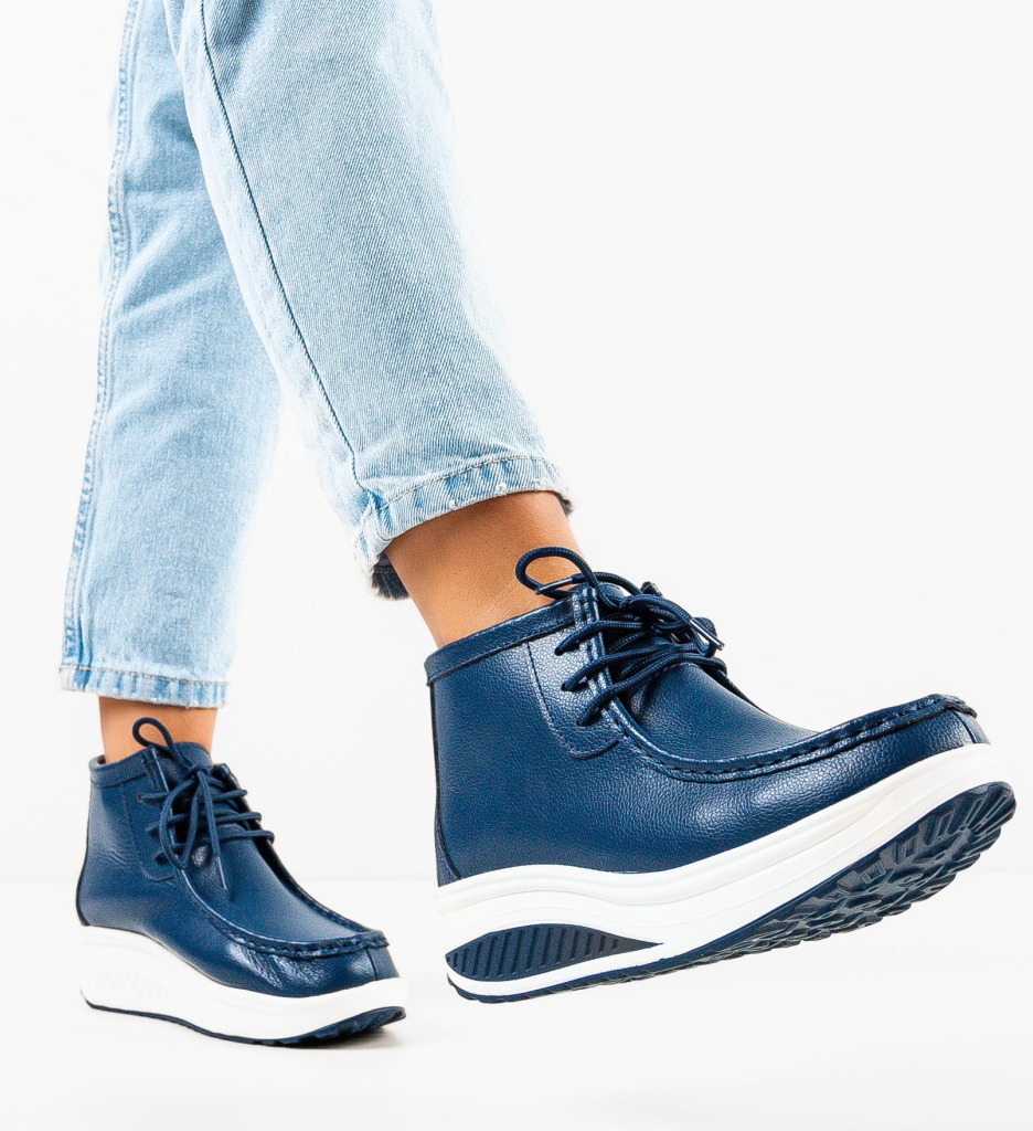 Pantofi Casual Vinto Bleumarin - Confort Stilat - imagine 2