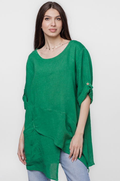 Bluza In Verde Tunică Shopika | Stil și Confort