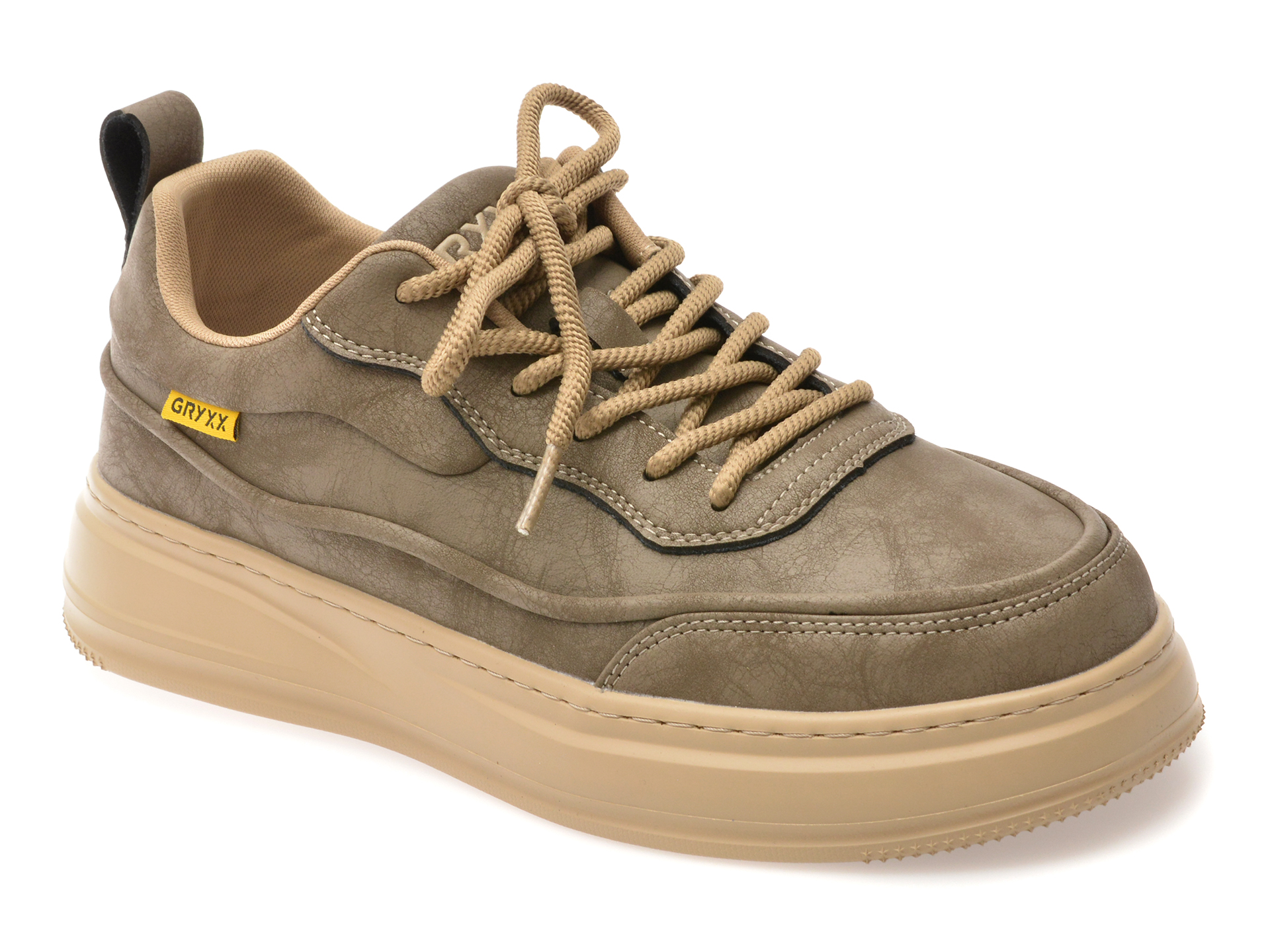 Pantofi sport GRYXX gri din piele naturală