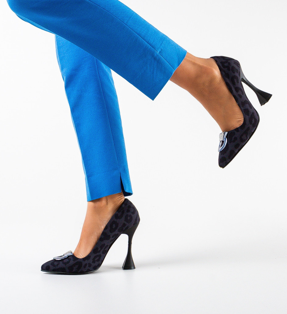 Pantofi cu Toc Provok Negri | Eleganți - imagine 2