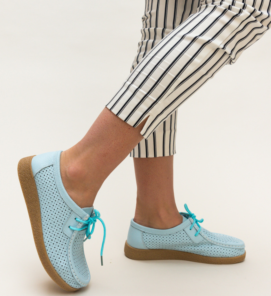 Pantofi Albastri Yorker - Confort Zi de Zi - imagine 4