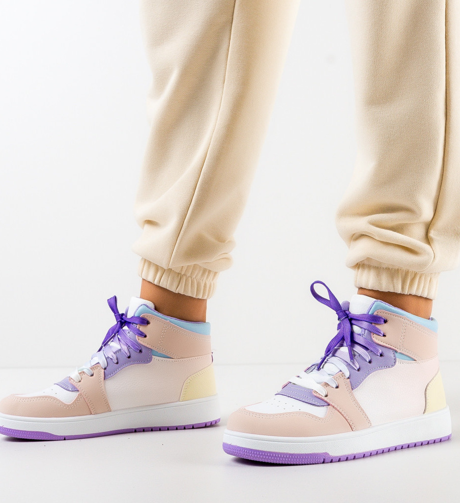 Sneakers Dama Galvan Roz - Confort Urban - imagine 2