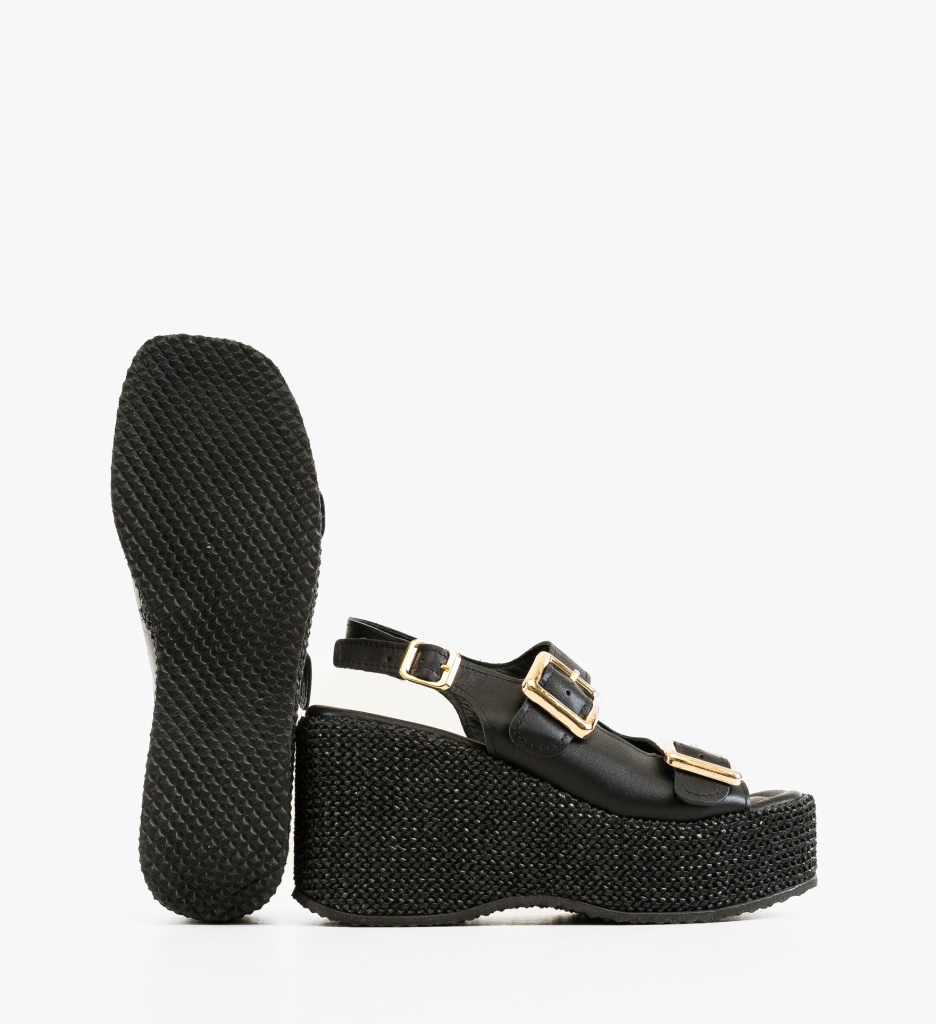 Sandale Dama Boreas Negre - Eleganță și Confort - imagine 2