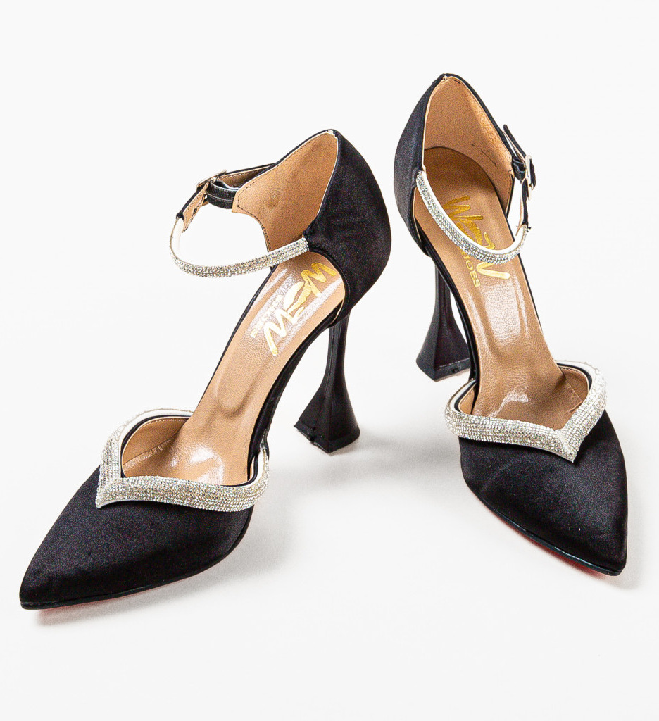 Pantofi Meko Negri cu Toc - Eleganță Maximă - imagine 6