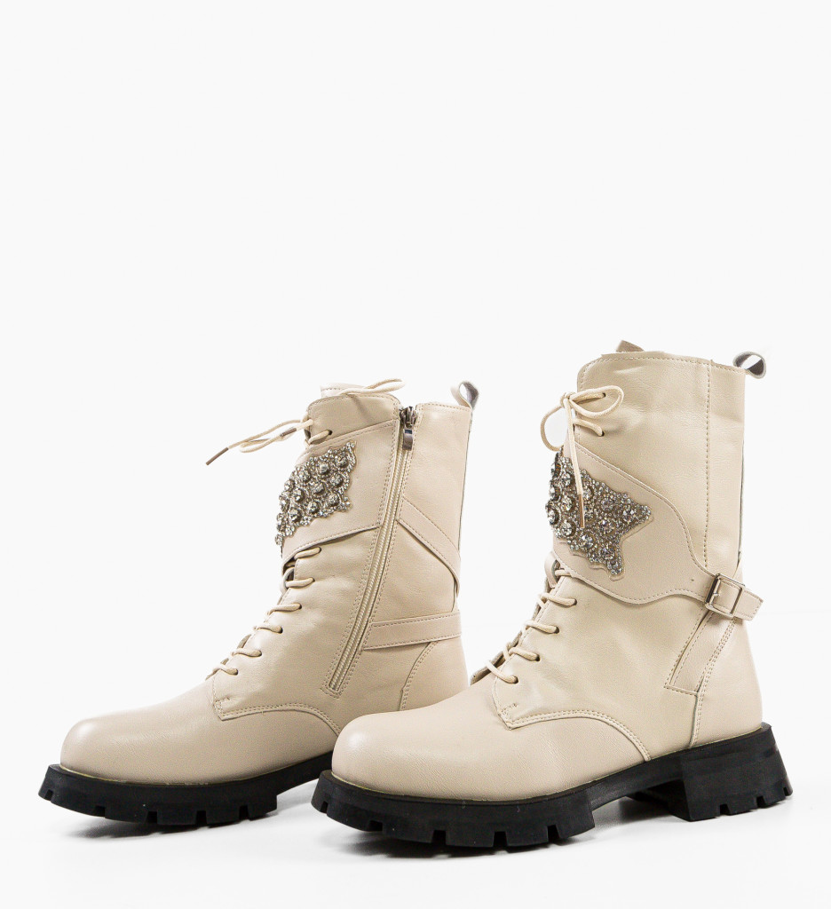 Ghete Dama Lakeras Bej - Confort și Stil - imagine 4