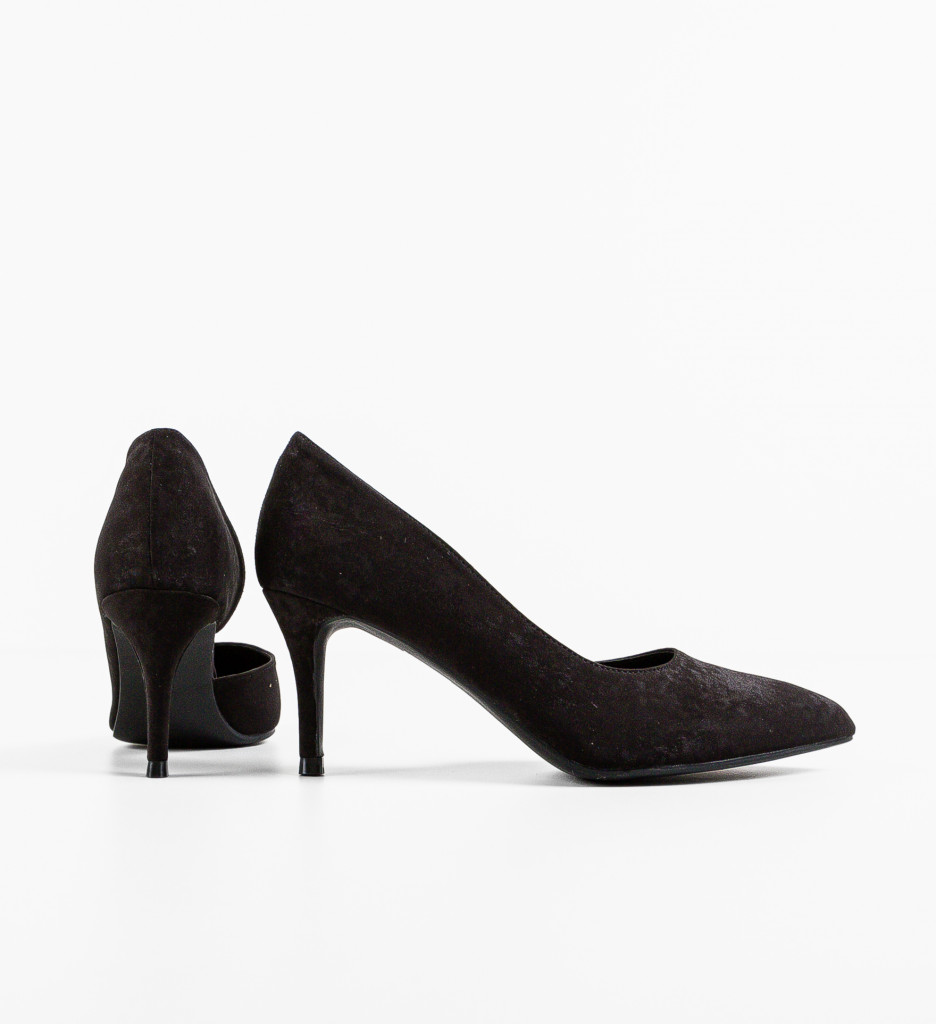 Pantofi Zahrao Negri cu Toc Eleganți - imagine 8