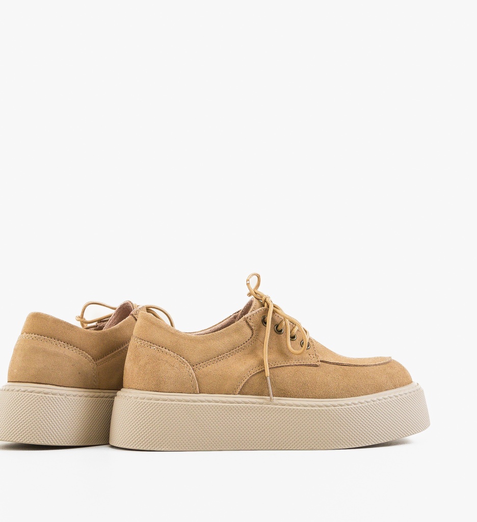Sneakers Dama Sweep Bej | Confort și Stil - imagine 4