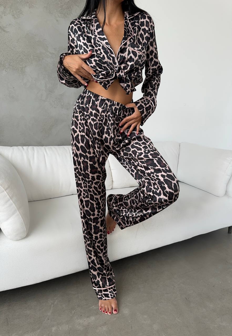 Set Pijama Dama 2 Piese Animal Print | Delis - imagine 3