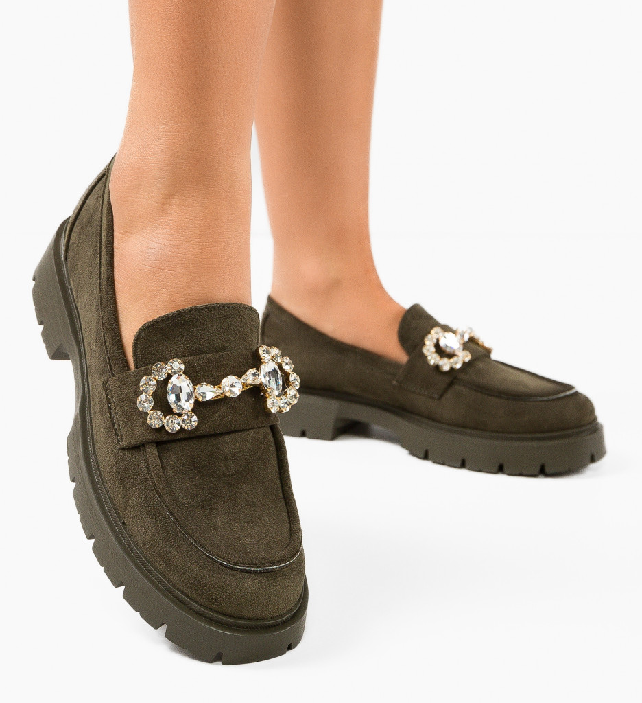 Pantofi Casual Shania Verzi | Confort și Stil