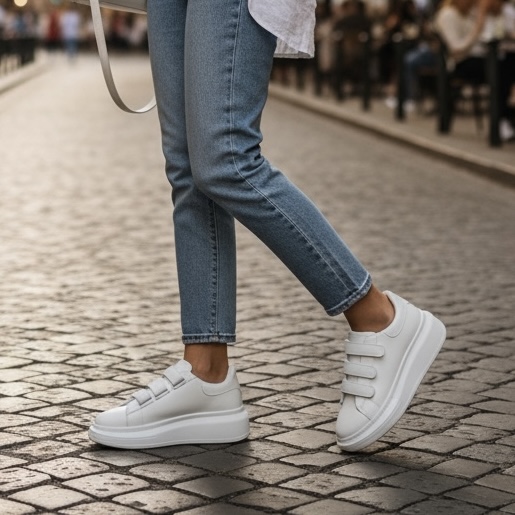 Adidași Dama Albi Casual Model Nou Confort