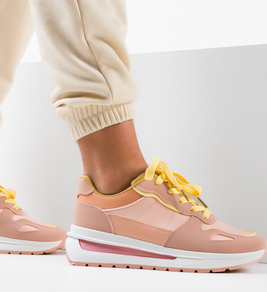Sneakers Dama Martin Roz | Confort și Stil - imagine 3