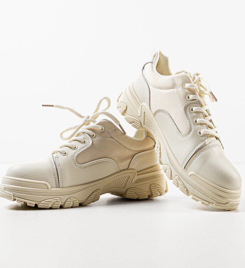 Sneakers Dama Chantal Bej | Confort și Stil - imagine 6