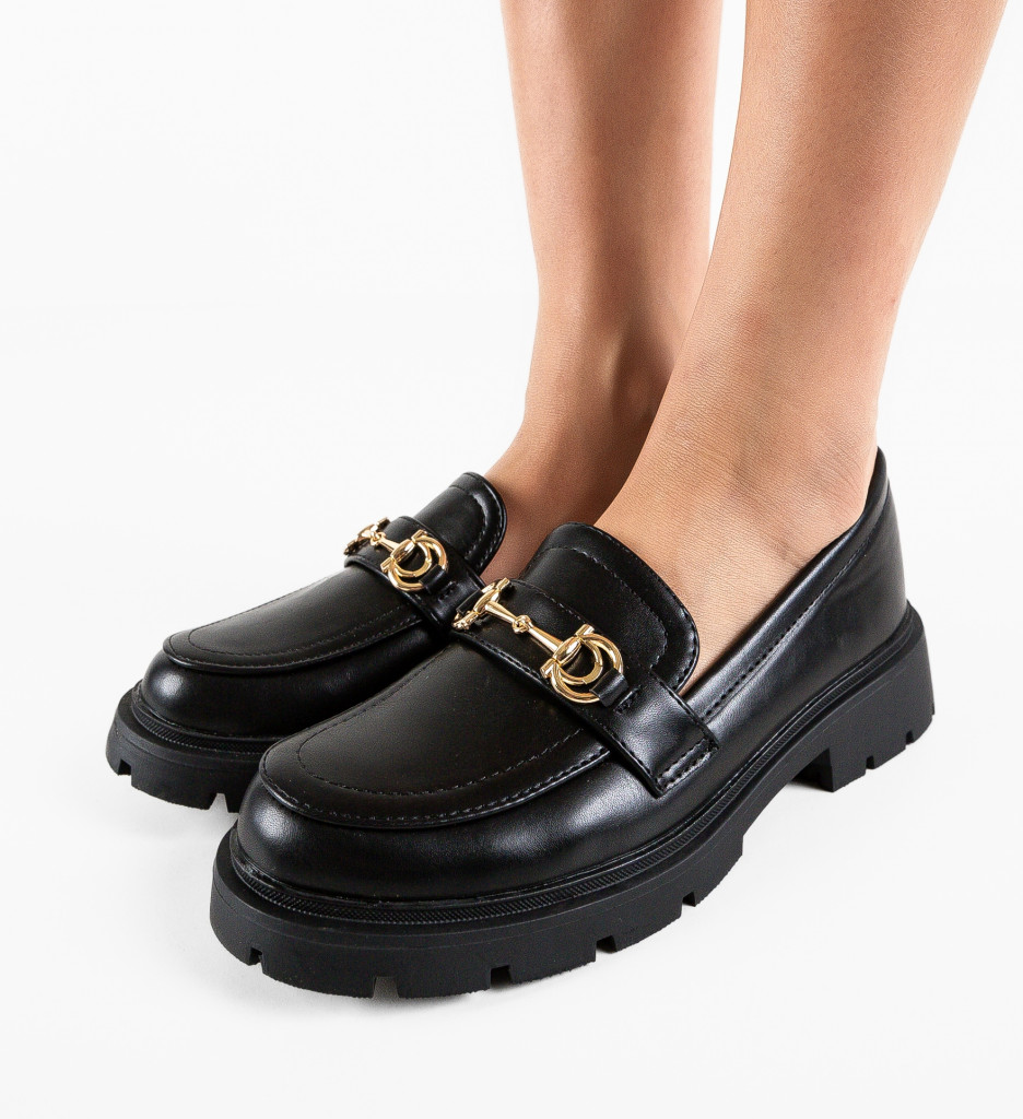 Pantofi Casual Sloan Negri - Confort și Stil Zilnic - imagine 5