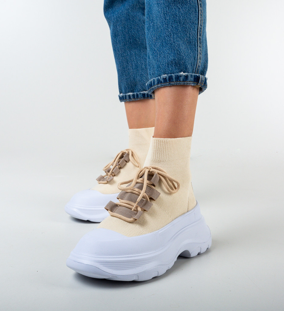 Pantofi Sport Solare Bej - Confort & Stil