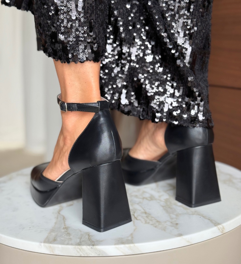 Pantofi Kausar Negri | Eleganță și Stil - imagine 4
