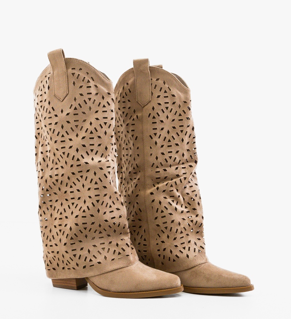 Cizme Dama Herte Khaki – Eleganță și Confort - imagine 2