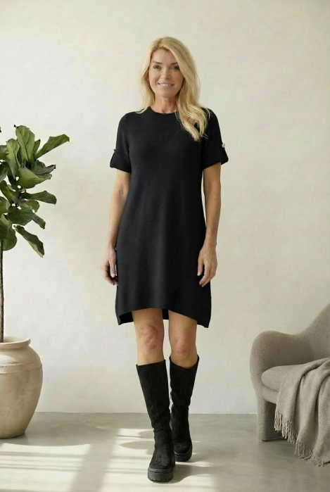 Rochie Neagra A-Line Shopika | Eleganta si Confort