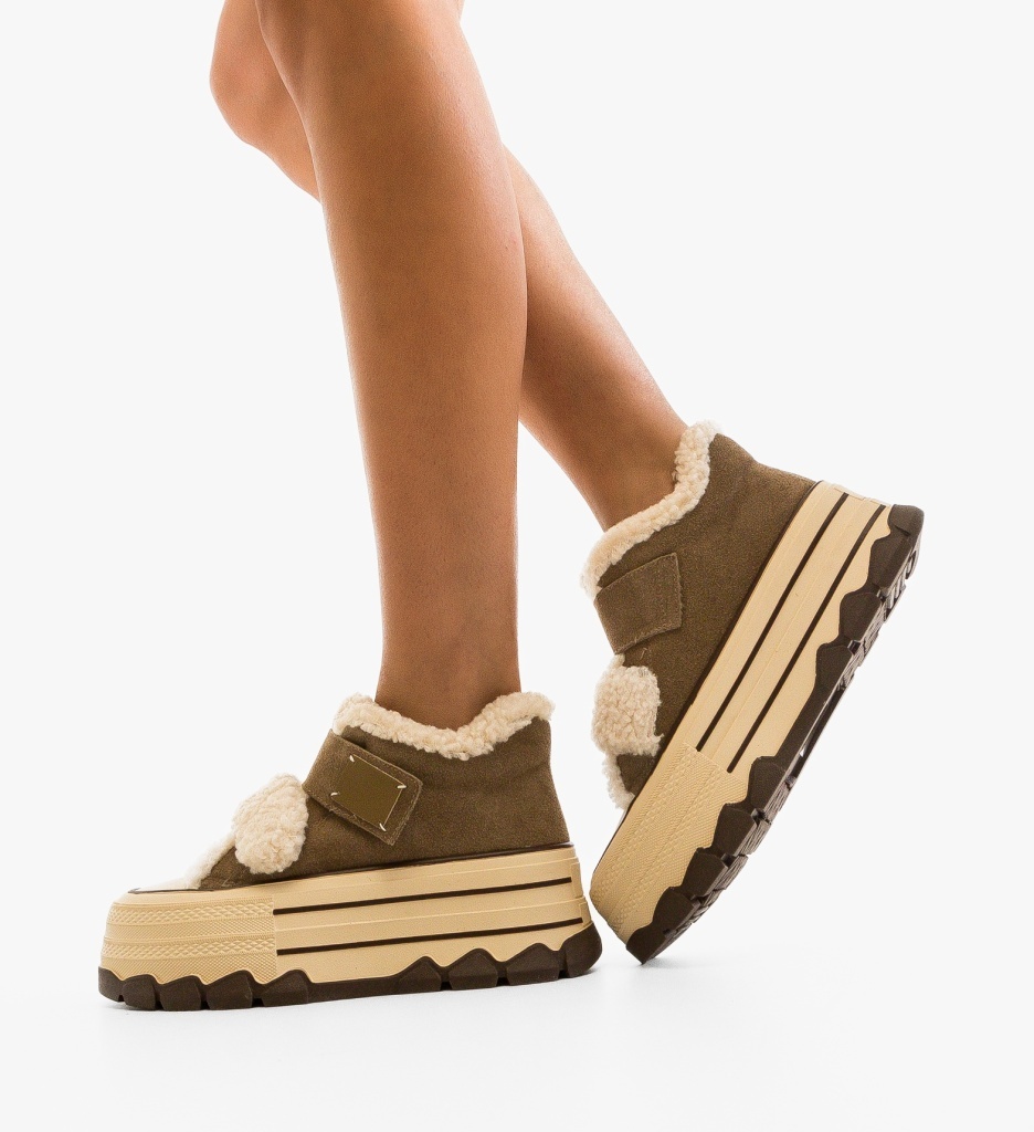 Sneakers Ojuh Khaki Dama - Confort și Stil Urban - imagine 2