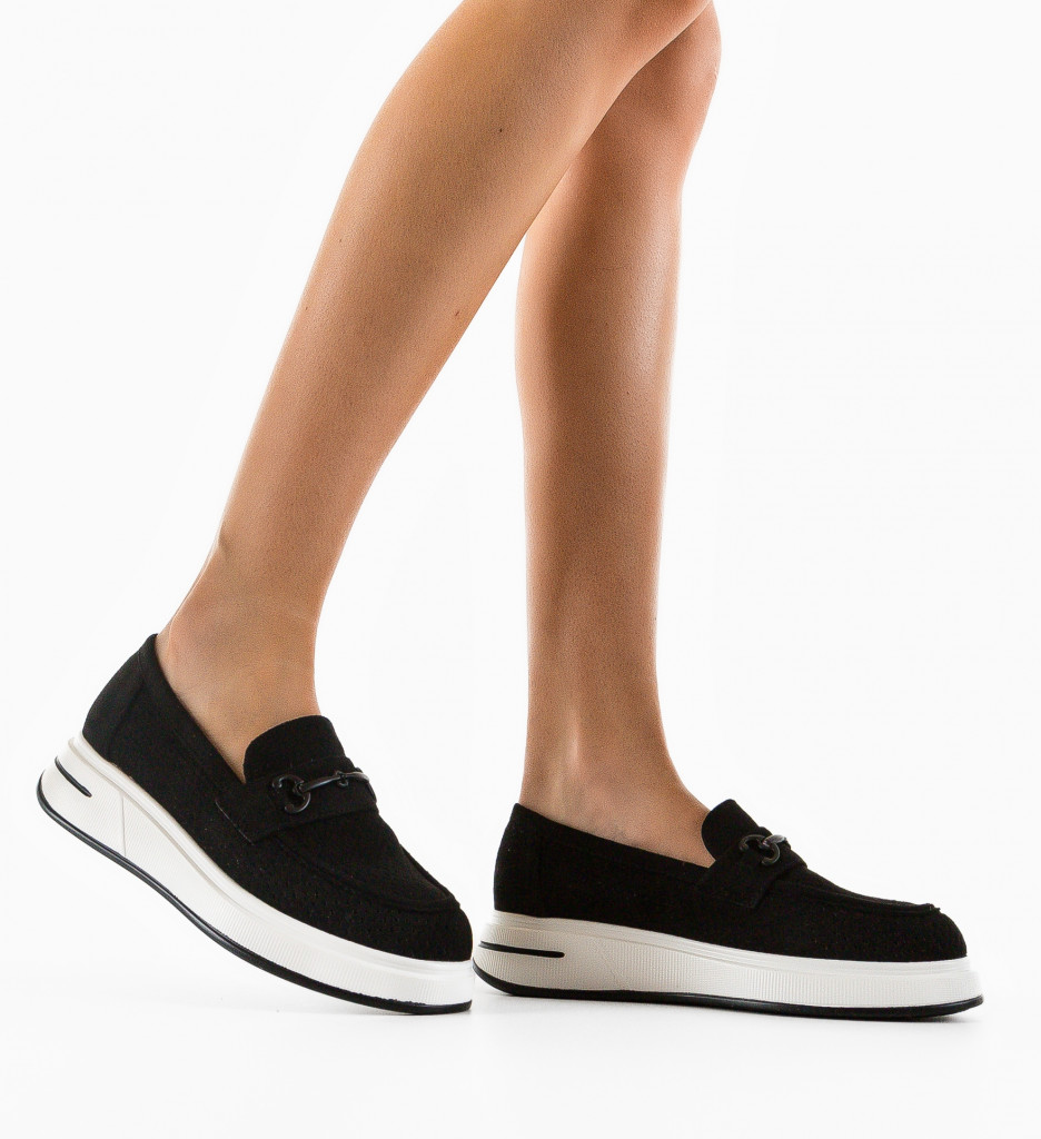 Pantofi Casual Ekine Negre | Confort și Stil - imagine 3