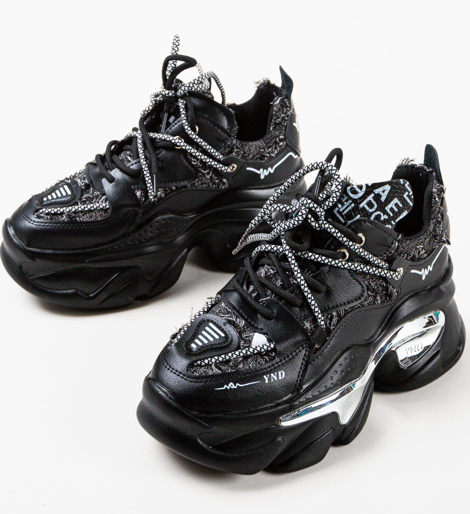 Sneakers Dama Dyn Negri | Stil și Confort - imagine 8