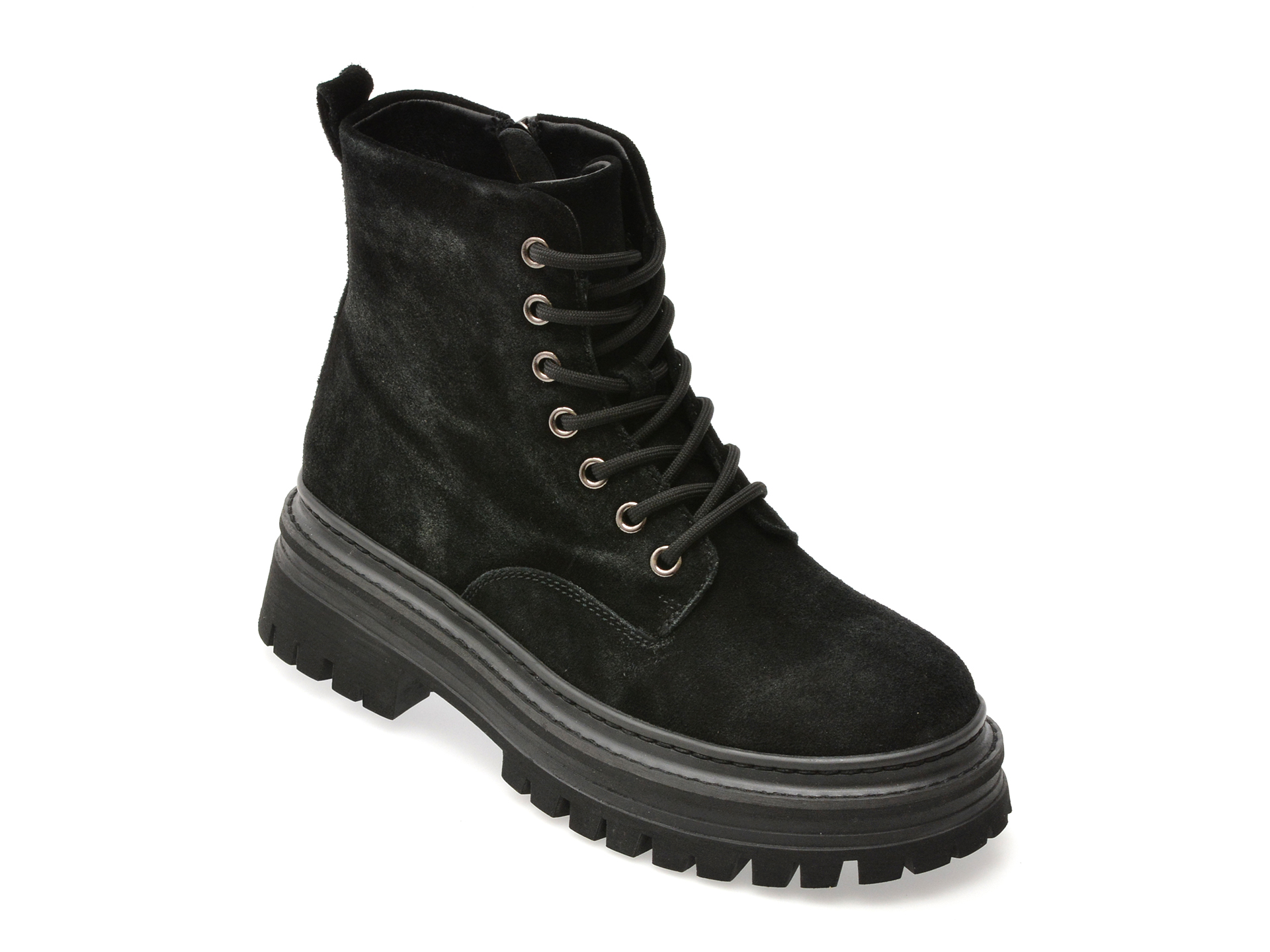 Bocanci ALDO negri din piele intoarsa