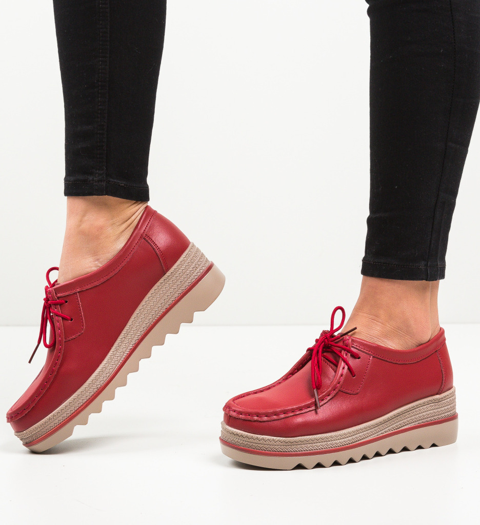 Pantofi Casual SAG Roșii | Stil și Confort