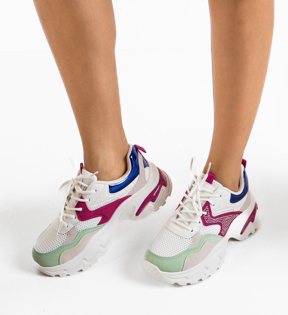 Sneakers Dama Leonarda Fuchsia | Stil și Confort - imagine 3