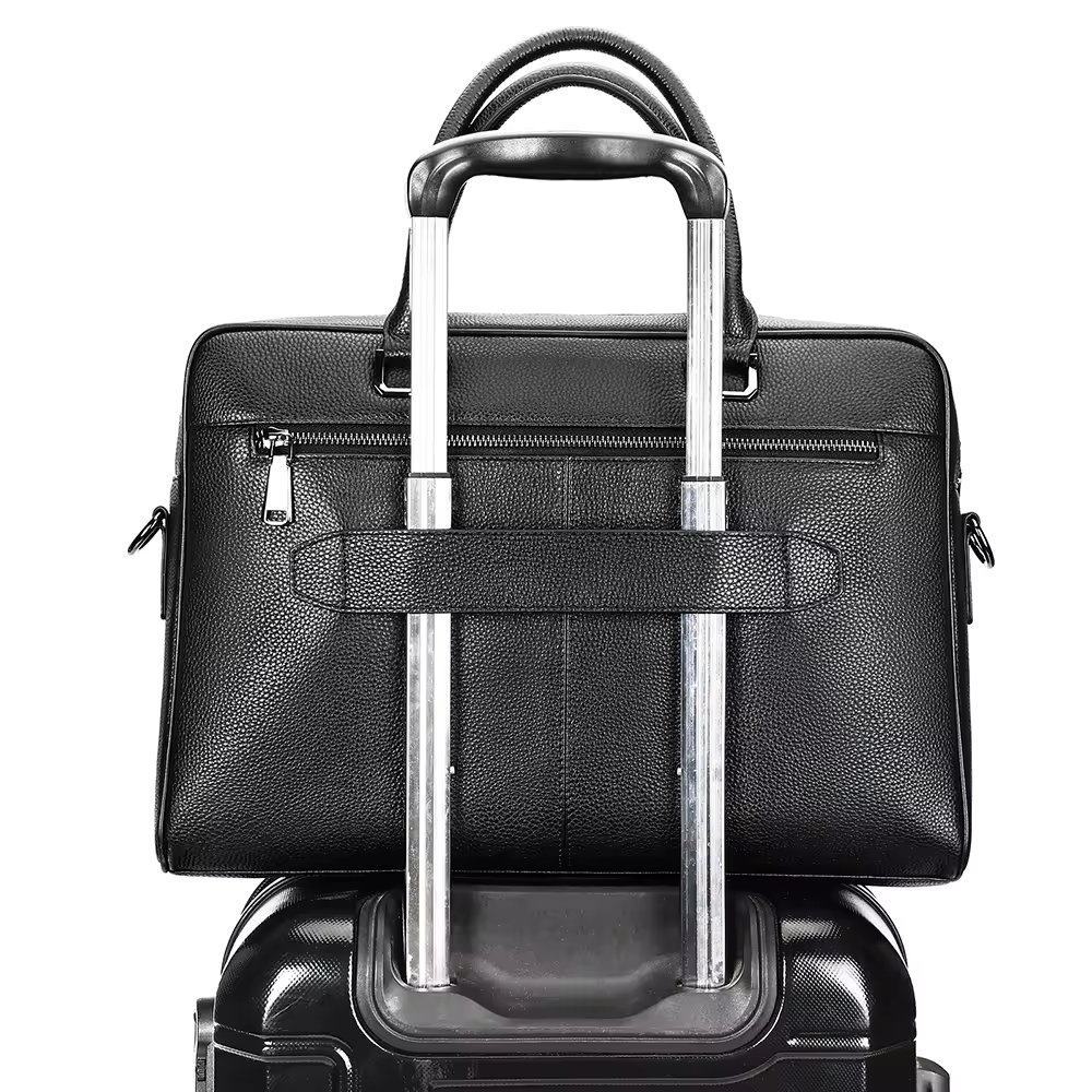 Servieta Barbati Eron GT3282 Piele Naturala Negru - imagine 5