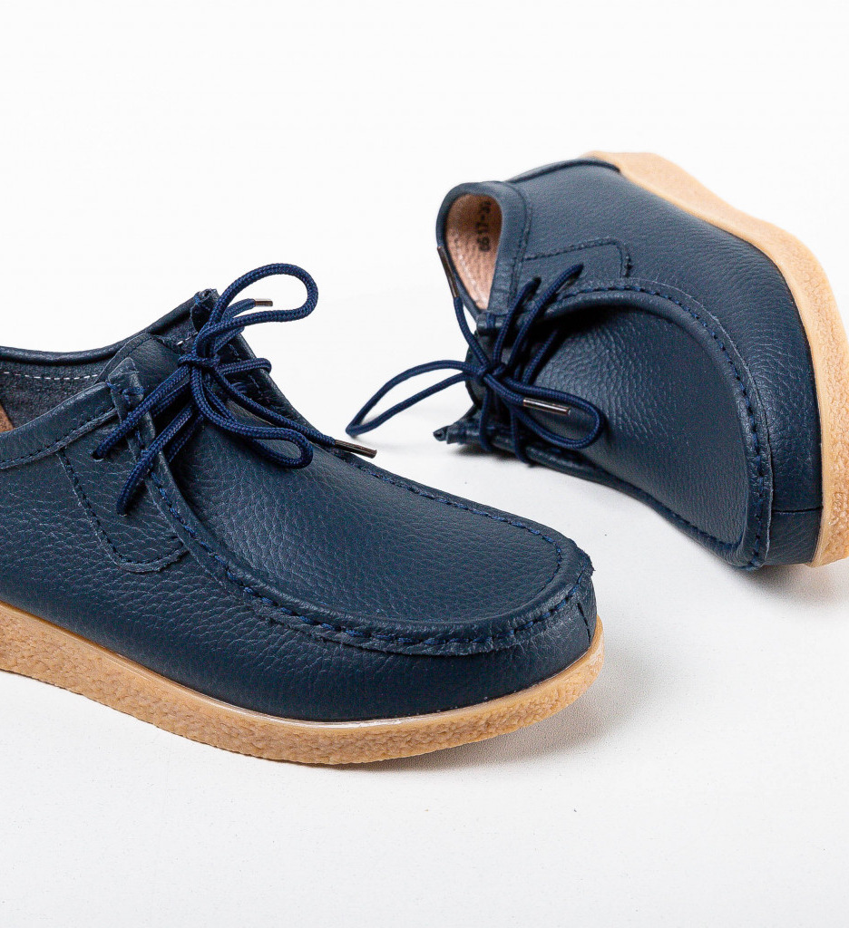 Pantofi Casual Albastri Niko - Confort Zilnic - imagine 5