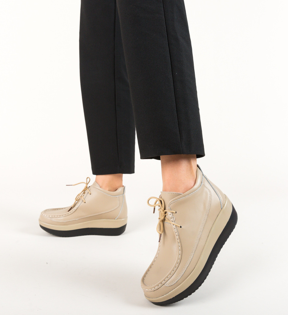 Pantofi Casual Nash Bej - Confort și Stil - imagine 2