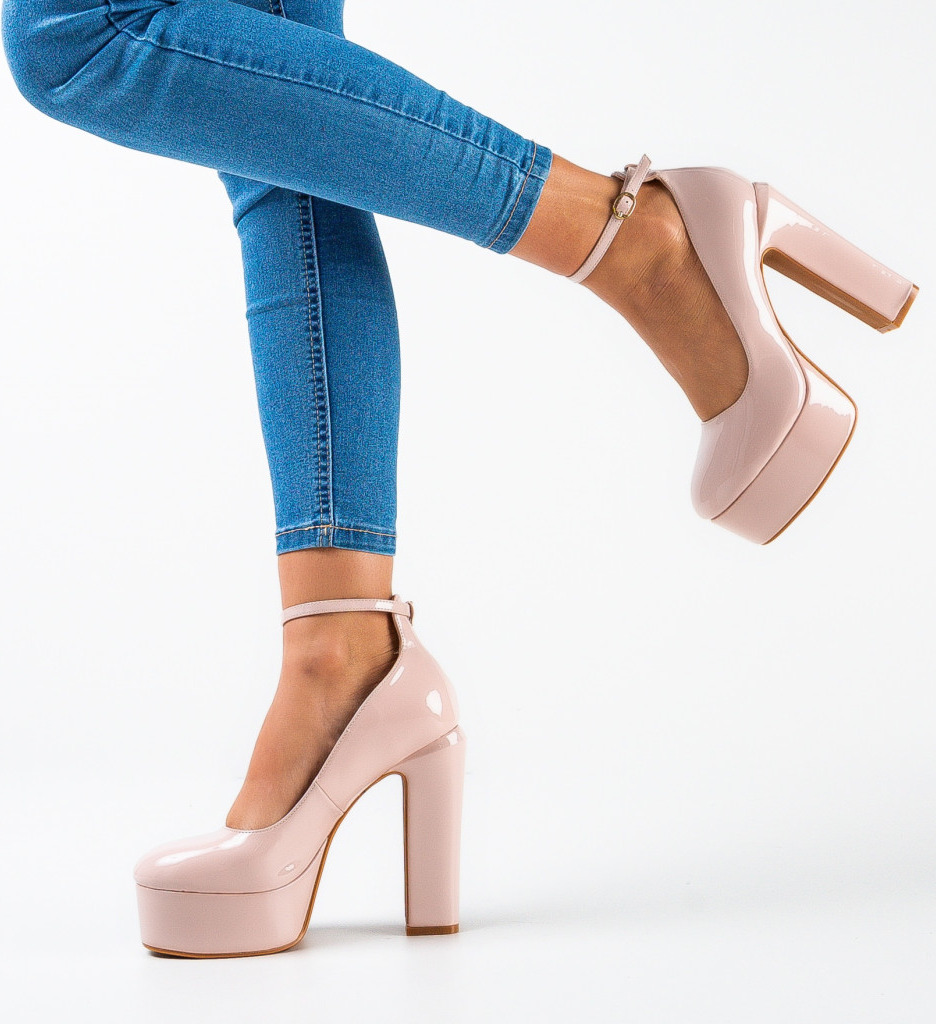 Pantofi Kelen Bej 2 | Toc Elegant si Confortabil - imagine 2